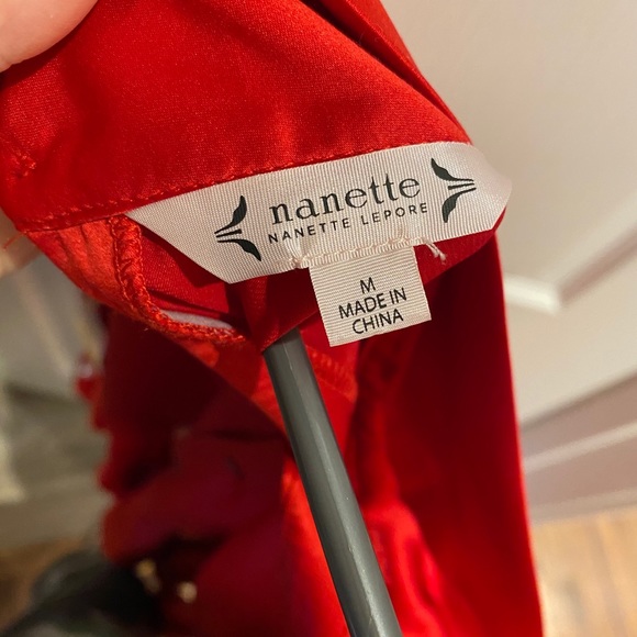 Nanette Lepore peplum red top - Picture 5 of 6